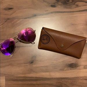Pink Ray-Ban sunglasses